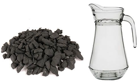 Water purification with shungite